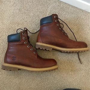 LEATHER TIMBERLAND BOOTS